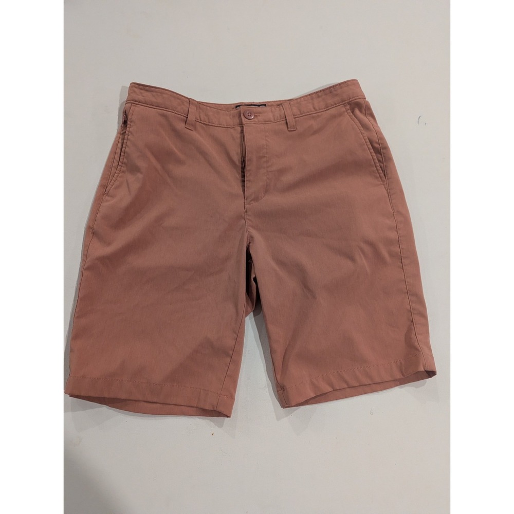 Hawker Rye Shorts Men 32x10 Coral Hybrid Stretch Tech Golf Performance Preppy